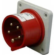 Вилка вбудована (силовий роз'єм) ERR-3253  IP44 (32A, 400V, 3P+N+PE)